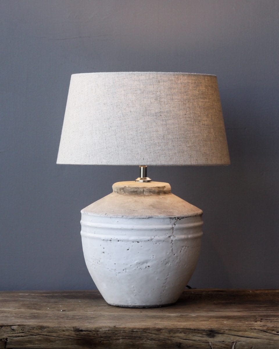 Rustic Antique White Ceramic Lamp For The Home Lighting Willow