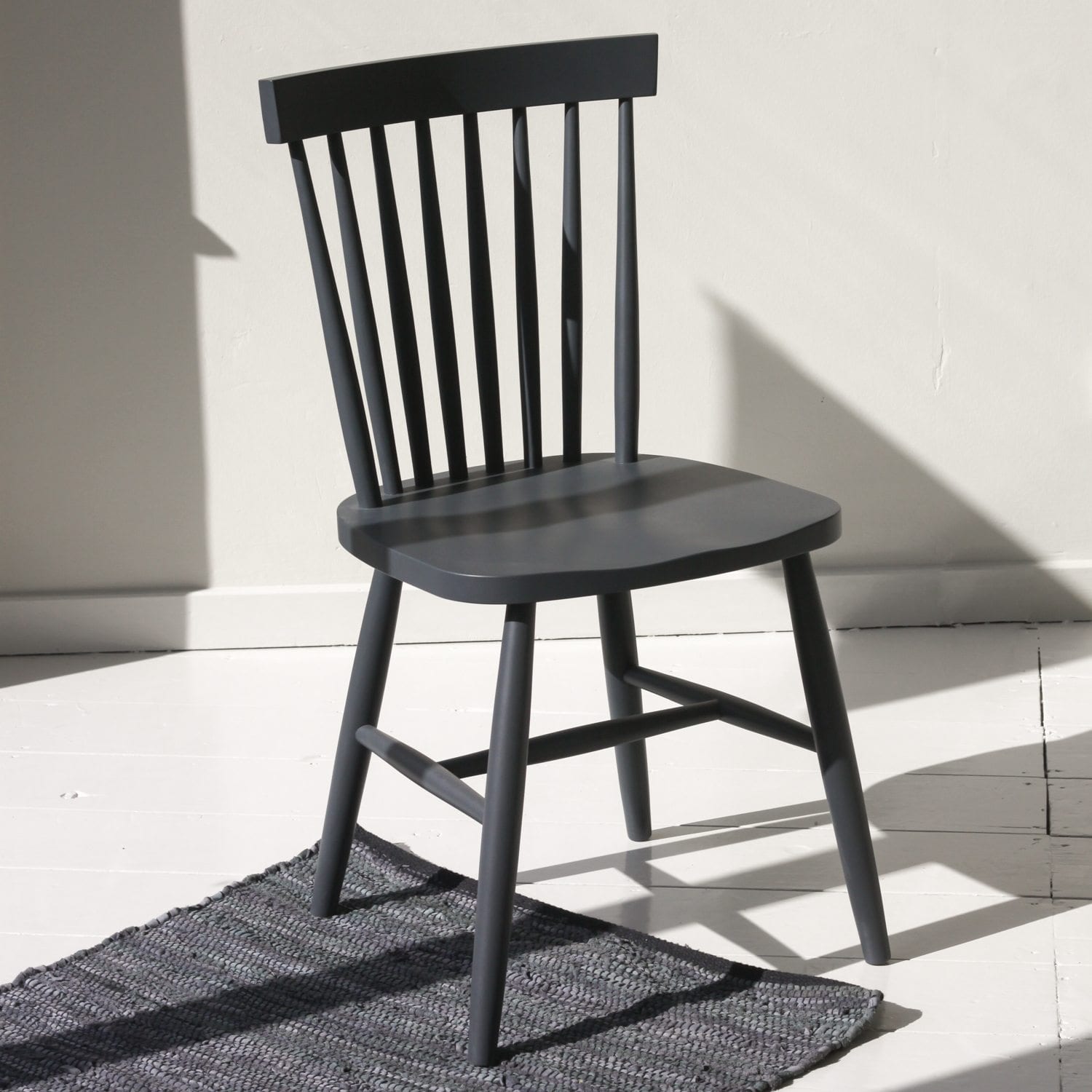 Off Black Spindle Back Chair | Furniture | Willow Lifestyle Lymington