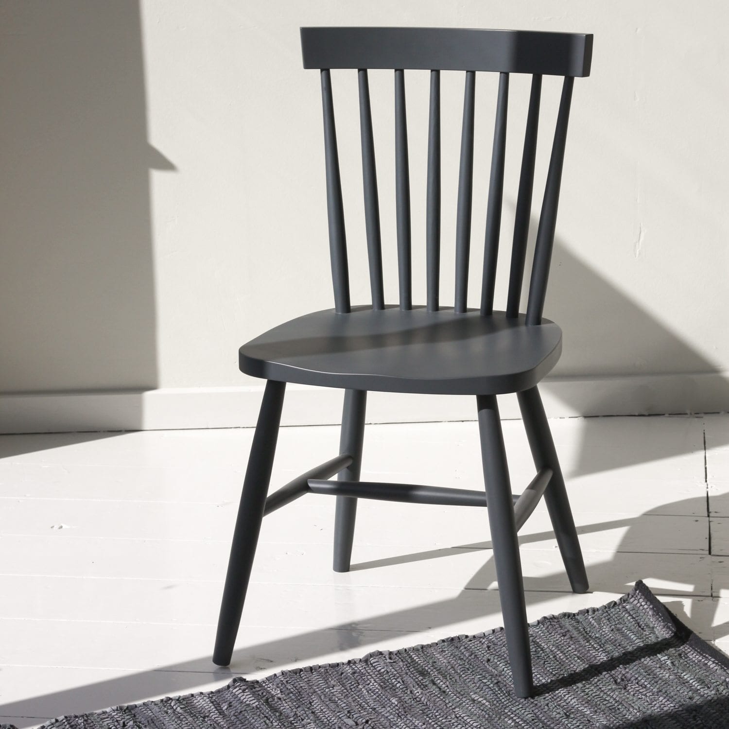 Off Black Spindle Back Chair | Furniture | Willow Lifestyle Lymington