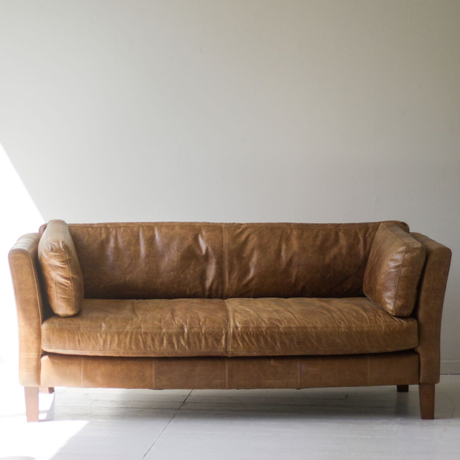 croft italian sofa, neat slim arms