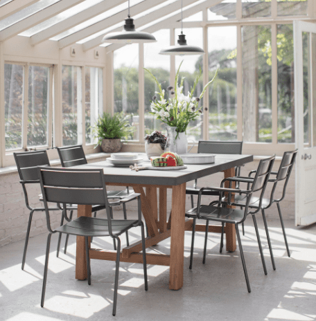 Cement Indoor & Outdoor Dining Table | Tables | Furniture | Willow